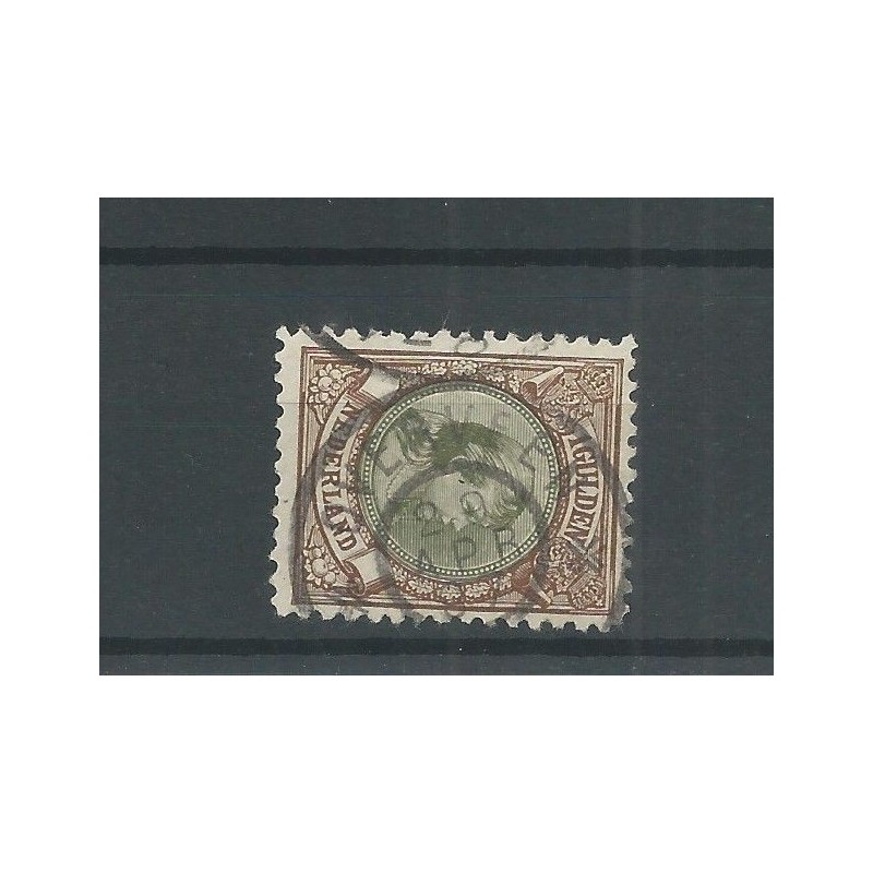Nederland 46B met "OVERVEEN 1897" grootrond VFU/gebr CV 30+ € Nederland 46B met "OVERVEEN 1897" grootrond VFU/gebr CV 30+ €