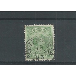 Nederland 40 met "AMSTERDAM-14 1896" kleinrond  VFU/gebr  CV 20+ €