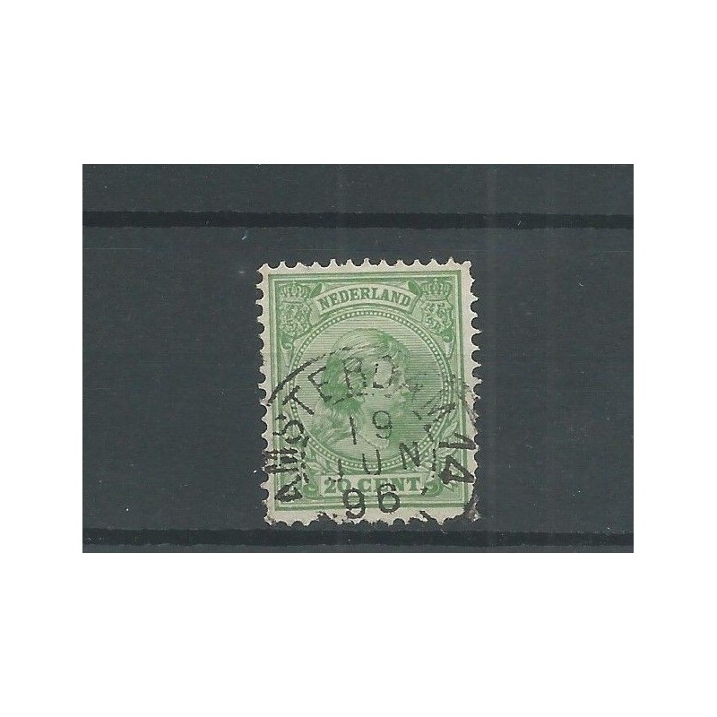Nederland 40 met "AMSTERDAM-14 1896" kleinrond VFU/gebr CV 20+ € Nederland 40 met "AMSTERDAM-14 1896" kleinrond VFU/gebr CV 20+ €