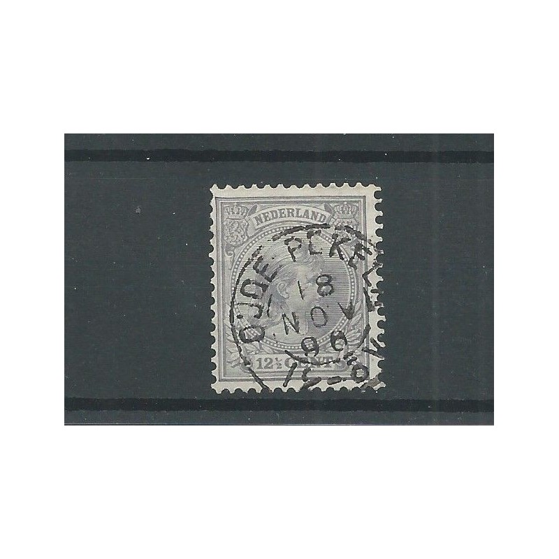 Nederland 38 met "OUDE PEKELA 1896" kleinrond VFU/gebr CV 7+ € Nederland 38 met "OUDE PEKELA 1896" kleinrond VFU/gebr CV 7+ €