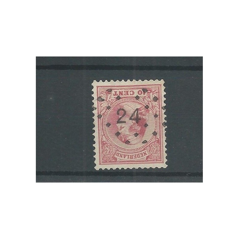 Nederland 37 met puntstempel  24 VFU/gebr  CV 4 €