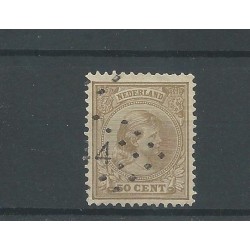 Nederland 43 met puntstempel  44 VFU/gebr  CV 25 €