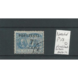 Nederland P37 met "BREUK LIJN ONDER A"  VFU/gebr  CV 10+ €