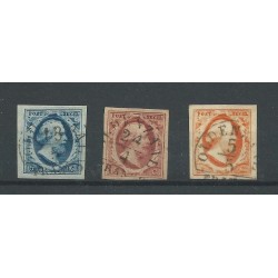 Nederland 1-3 met "OLDENZAAL-A"  VFU/gebr  CV 250 € +1050 Eysinga