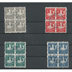 Nederland R82-85 Kind 1929 blokken van 4 VFU/gebr  CV 150 €