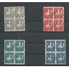Nederland R82-85 Kind 1929 blokken van 4 VFU/gebr  CV 150 €