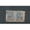 Curacao 24fa paartje met "KOPSTAANDE opdruk"  VFU/gebr  CV 450+ €