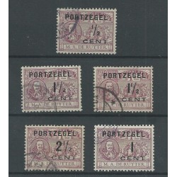 Nederland P31-34 met plaatfout 88P  VFU/gebr   CV 80 €