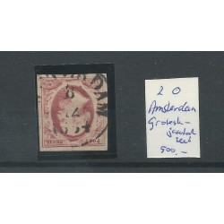 Nederland 2 met "AMSTERDAM grotesk recht jaartal"  VFU/gebr   CV 500 €