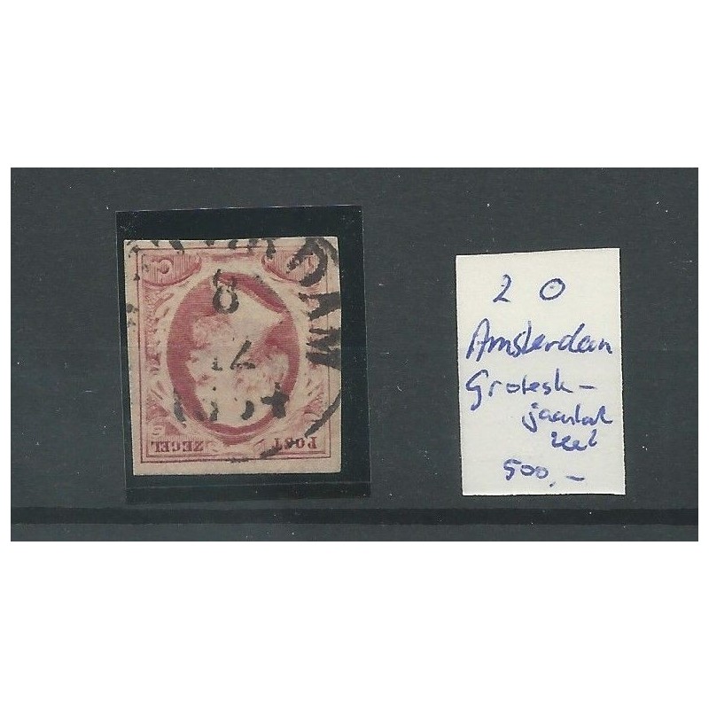 Nederland 2 met "AMSTERDAM grotesk recht jaartal" VFU/gebr CV 500 € Nederland 2 met "AMSTERDAM grotesk recht jaartal" VFU/gebr CV 500 €