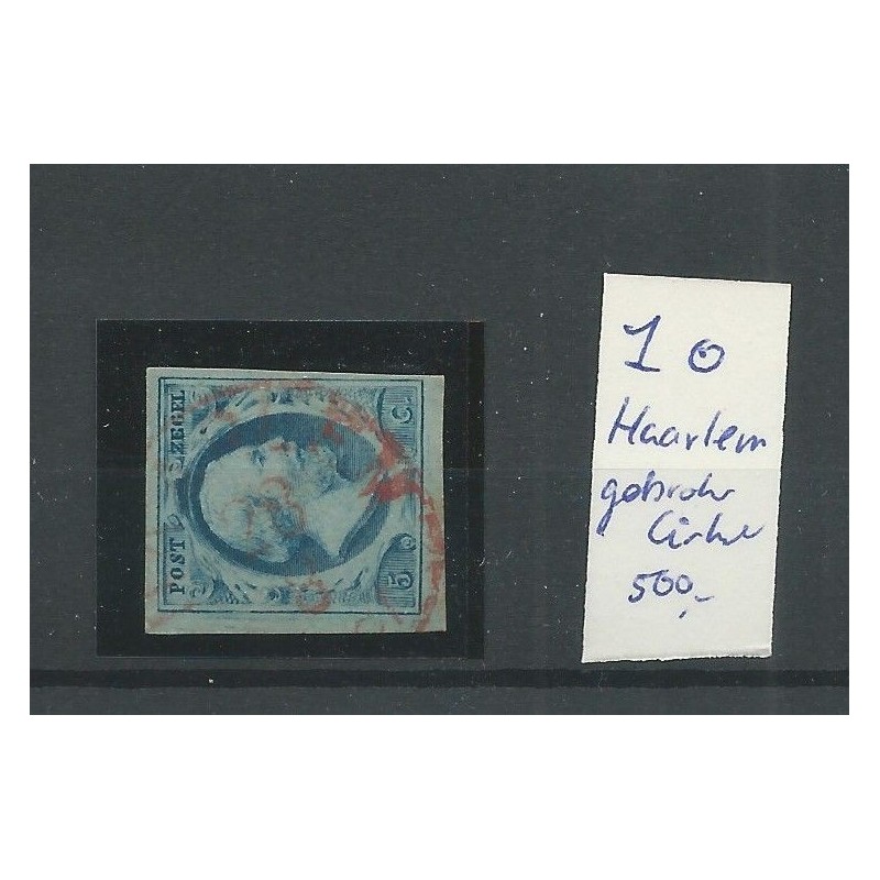 Nederland 1 met "HAARLEM gebroken cirkel" VFU/gebr CV 500 € Nederland 1 met "HAARLEM gebroken cirkel" VFU/gebr CV 500 €