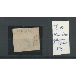 Nederland 1 met "HAARLEM gebroken cirkel"  VFU/gebr   CV 500 €