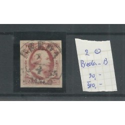 Nederland 2 plt I-44 "BREDA-B" VFU/gebr   CV 30 € +50 Eysinga