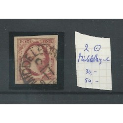 Nederland 2 plt V-16 "MIDDELBURG-C" VFU/gebr   CV 30 € +50 Eysinga