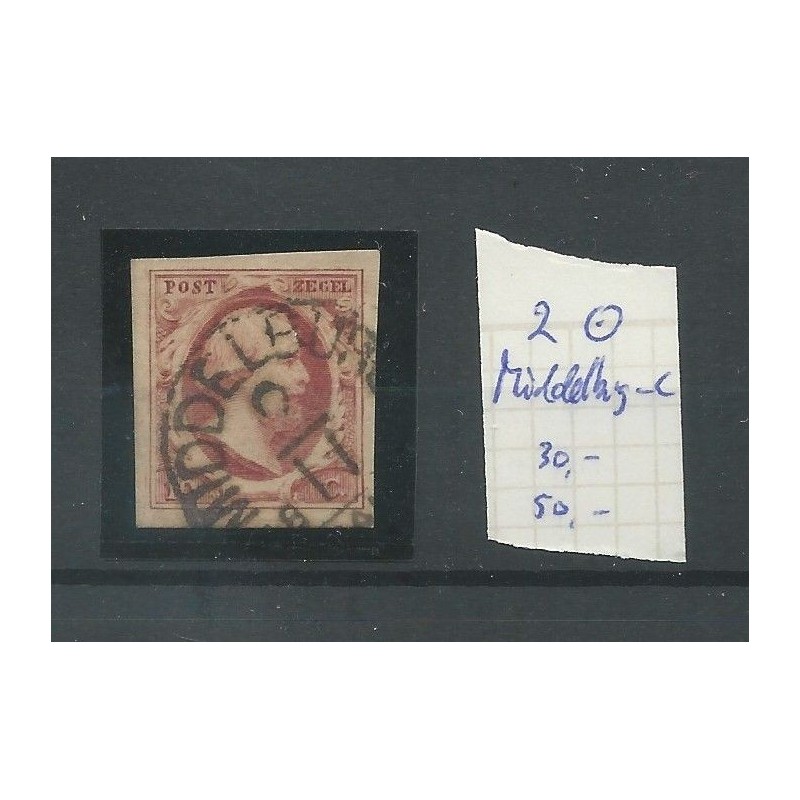 Nederland 2 plt V-16 "MIDDELBURG-C" VFU/gebr CV 30 € +50 Eysinga Nederland 2 plt V-16 "MIDDELBURG-C" VFU/gebr CV 30 € +50 Eysinga