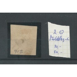 Nederland 2 plt V-16 "MIDDELBURG-C" VFU/gebr   CV 30 € +50 Eysinga