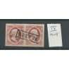 Nederland 2 plt IX 14-15  paartje  VFU/gebr   CV 180 €