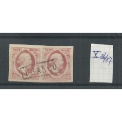 Nederland 2 plt X  86/87  paartje  VFU/gebr   CV 180 €