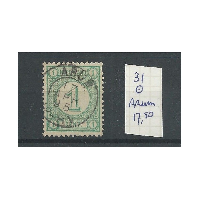 Nederland 31 met ARUM kleinrond VFU/gebr CV 17,5 €