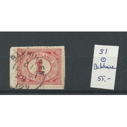 Nederland 51 met BAKHUIZEN kleinrond VFU/gebr CV 55 €