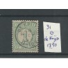Nederland 31 met DE KNIJPE kleinrond VFU/gebr CV 17,50 €
