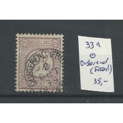 Nederland 33A met OOSTEREND (FRIESL) kleinrond VFU/gebr CV 35 €