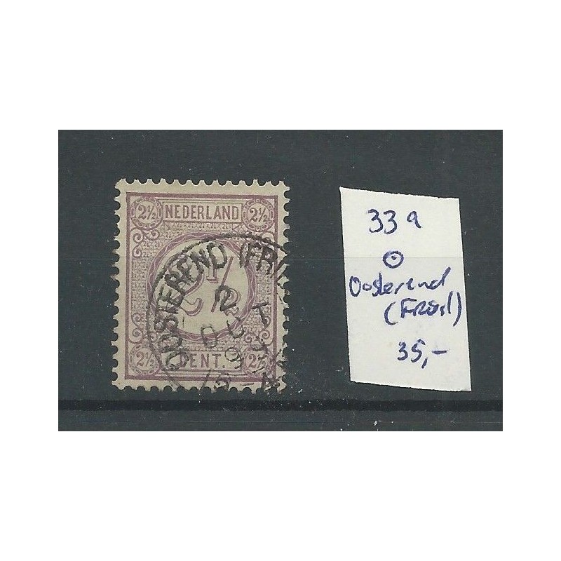 Nederland 33A met OOSTEREND (FRIESL) kleinrond VFU/gebr CV 35 € Nederland 33A met OOSTEREND (FRIESL) kleinrond VFU/gebr CV 35 €