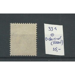 Nederland 33A met OOSTEREND (FRIESL) kleinrond VFU/gebr CV 35 €
