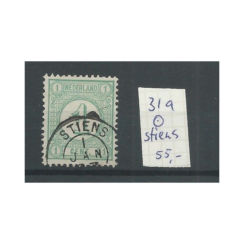Nederland 31a met STIENS kleinrond VFU/gebr CV 55 €