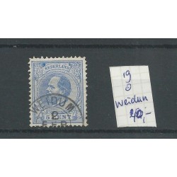 Nederland 19 met WEIDUM  kleinrond VFU/gebr CV 40 €