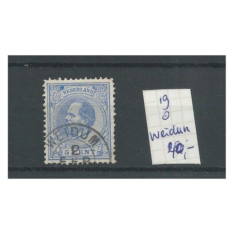 Nederland 19 met WEIDUM kleinrond VFU/gebr CV 40 € Nederland 19 met WEIDUM kleinrond VFU/gebr CV 40 €