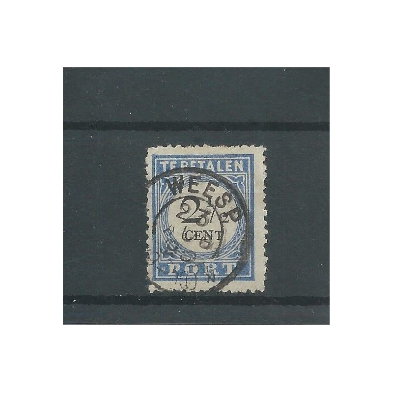 Nederland P16a Punt- Port "WEESP" kleinrond VFU/gebr CV 10+++ € Nederland P16a Punt- Port "WEESP" kleinrond VFU/gebr CV 10+++ €
