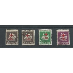 Suriname 202-205 Rode Kruis  VFU/gebr   CV 79 €