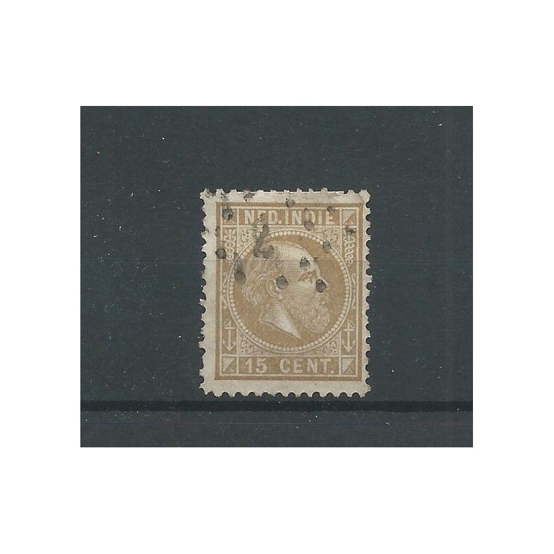 Ned. Indie 11F met puntstempel 7 CV 10++ € Ned. Indie 11F met puntstempel 7 CV 10++ €