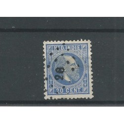 Ned. Indie   12F met puntstempel 26  CV  10++ €