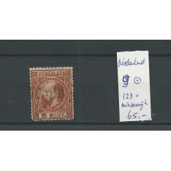 Nederland  9 met puntstempel 123 / winterswijk  VFU/gebr   CV 65 €