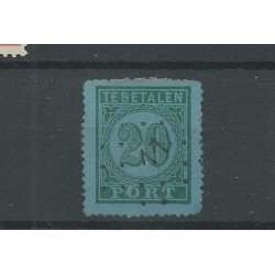Ned. Indie  P4A met puntstempel 11  VFU/gebr   CV  30+  € breed zegel