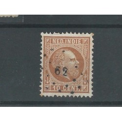 Ned. Indie  9F met puntstempel 62  VFU/gebr  CV 10+€