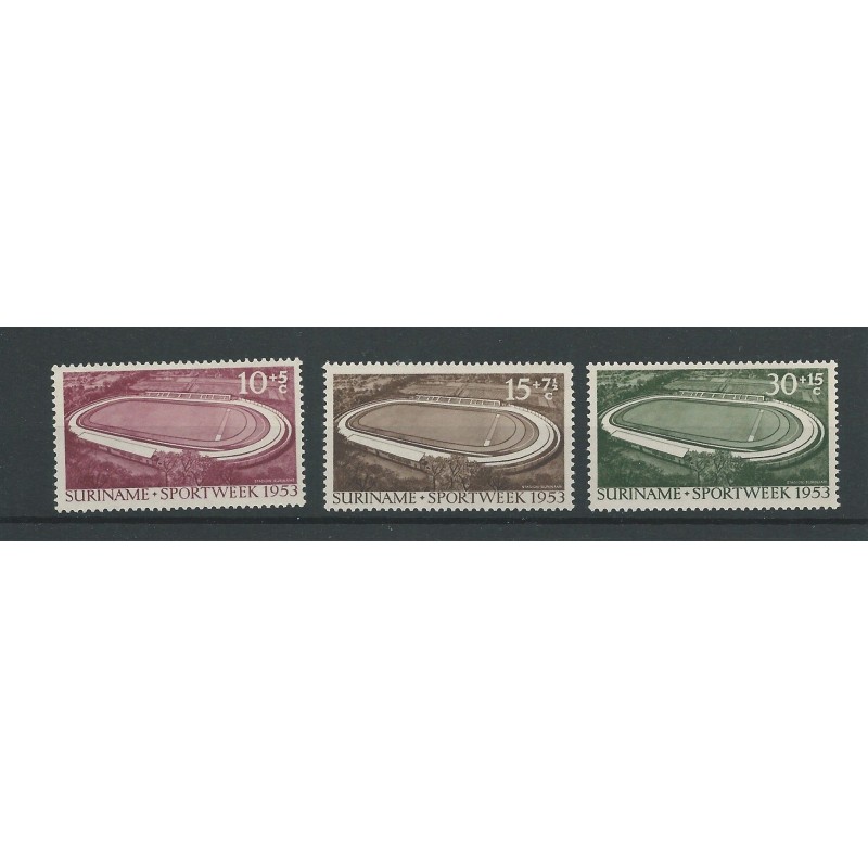 Suriname 309-311 Stadion paramaribo MNH/postfris CV 42 € Suriname 309-311 Stadion paramaribo MNH/postfris CV 42 €