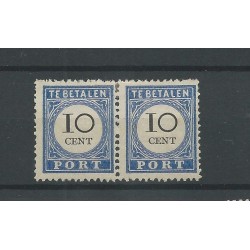 Nederland P22/P22f paartje  "Kringetje" MH/ongebr  CV 135+ €