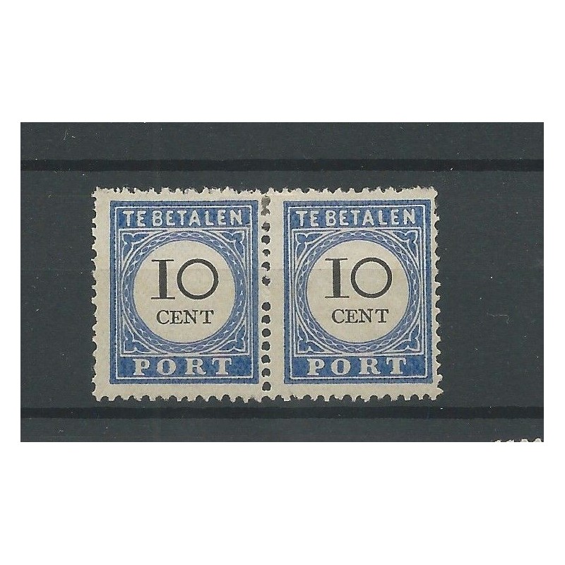 Nederland P22/P22f paartje "Kringetje" MH/ongebr CV 135+ € Nederland P22/P22f paartje "Kringetje" MH/ongebr CV 135+ €