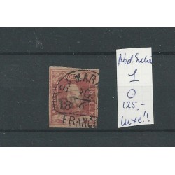 Ned. Indie 1 met SAMARANG  de LUXE  VFU/gebr   CV 125 €