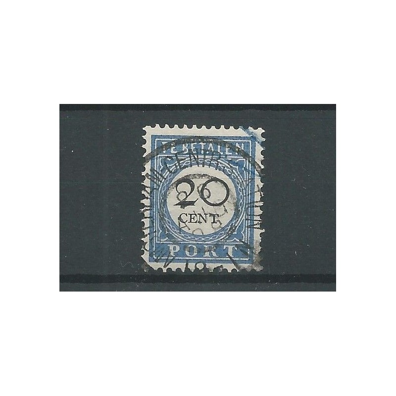 Nederland P25  grootrond stempel VFU/gebr  CV 20+ €
