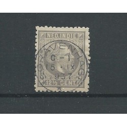Ned. Indie  10 met  "GRAVENHAGE 1937" stempel  VFU/gebr  CV ?? €