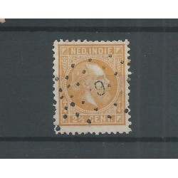 Ned. Indie 7F puntstempel 9  VFU/gebr  CV 47+ €