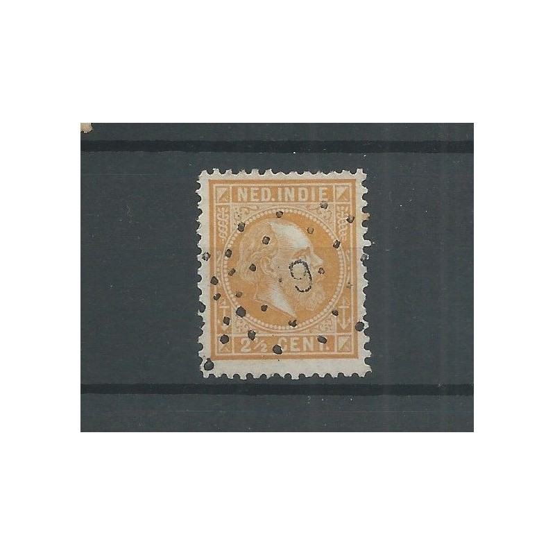 Ned. Indie 7F puntstempel 9 VFU/gebr CV 47+ € Ned. Indie 7F puntstempel 9 VFU/gebr CV 47+ €