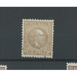 Ned. Indie 11F puntstempel 90  VFU/gebr  CV 50+ €