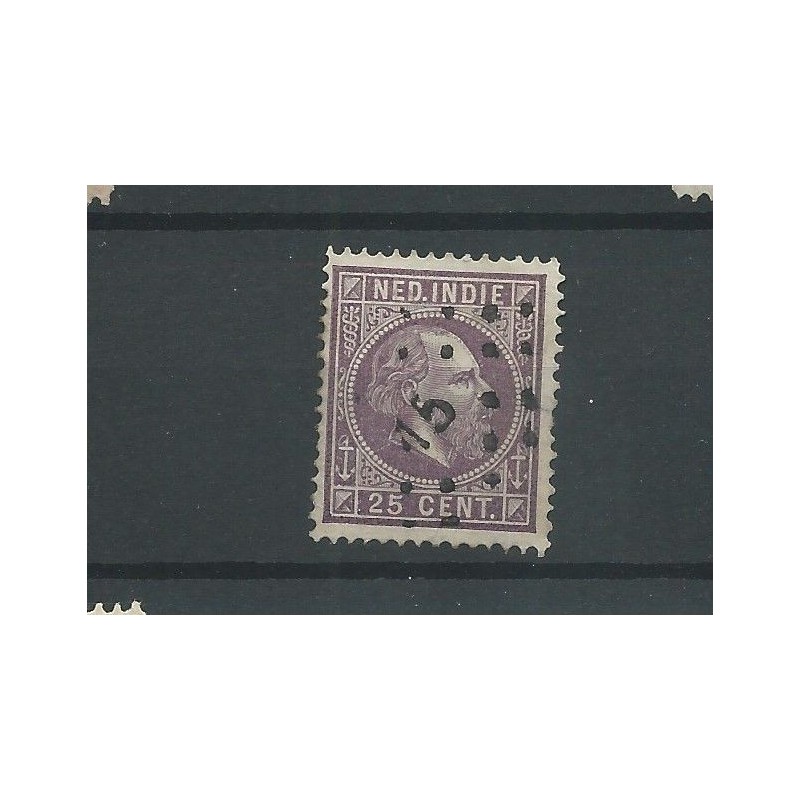 Ned. Indie 13E puntstempel 15 VFU/gebr CV 5 € Ned. Indie 13E puntstempel 15 VFU/gebr CV 5 €