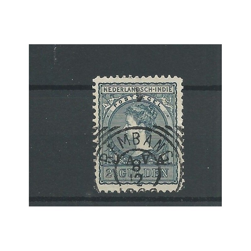 Ned. Indie 80 JAVA opdruk  VFU/gebr  CV 74,50 €