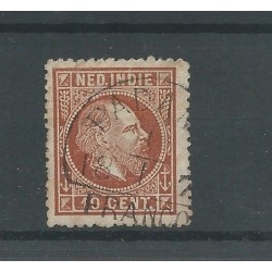Ned. Indie 9A  "PADANG halfrond"  VFU/gebr  CV 75 €